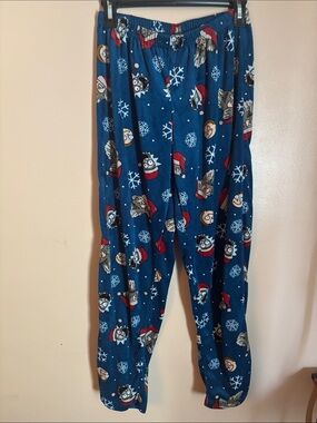 Men’s  Blue Character Print Pajama Pants